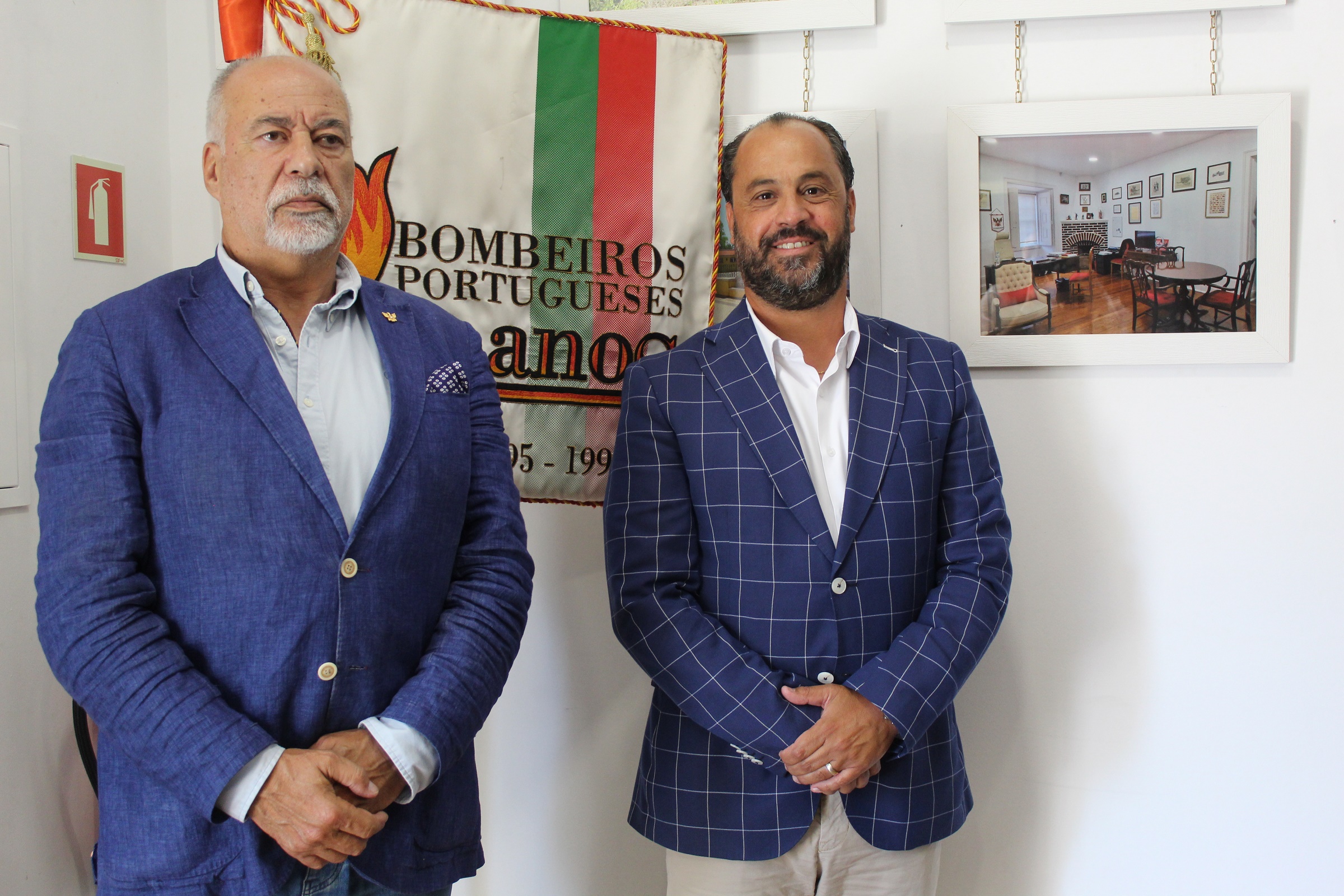 António Nunes, Presidente da Liga dos Bombeiros Portugueses e Pedro Emanuel Paiva, Provedor dos Animais de Lisboa